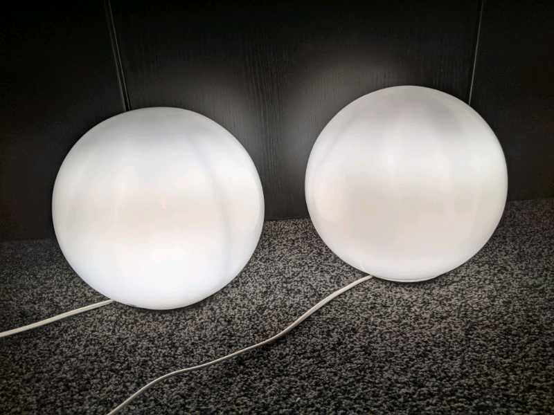 2 Ikea Fado White Table Lamps In Spennymoor County Durham