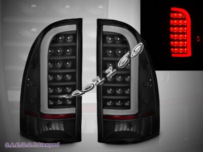 FIT FOR 2005-2015 TOYOTA TACOMA DARK SMOKE LED TAIL LIGHTS REAR BRAKE LAMPS