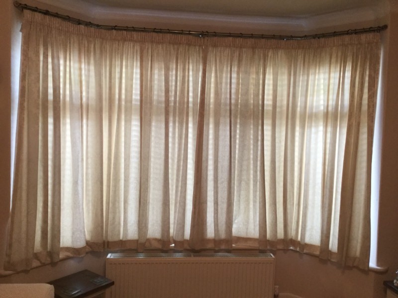 Cream curtains, Damask pattern in Bournemouth, Dorset Gumtree