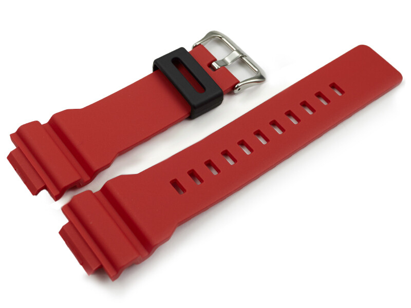 Bracelet Casio en résine rouge pour GBA-400-4A, GBA-400