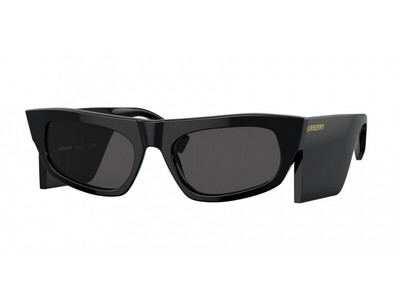 Pre-owned Burberry Sunglasses Be4385 300187 Black Dark Gray Woman