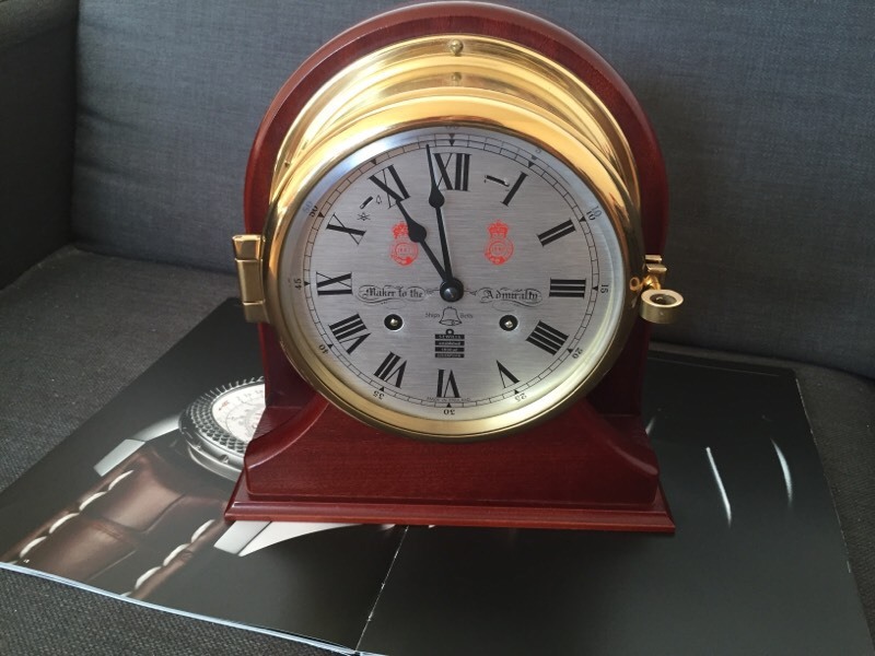 MAKER TO THE ADMIRALTY, STRIKES SHIPS CLOCK by SEWILL , ANTIQUE CLOCK