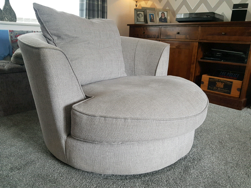 FREE grey Furniture Village Cuddle Chair / Armchair in Sedgefield
