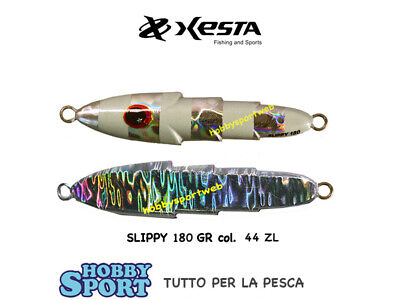 XESTA METAL JIG SLOW EMOTION SLIPPY 180 gr col. 44ZL  SILVER FLUO