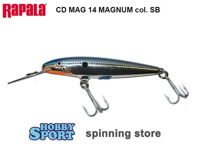 RAPALA MAGNUM CD MAG 14 col. SB SILVER BLUE SPECIALE TRAINA PESCE SPADA TONNO