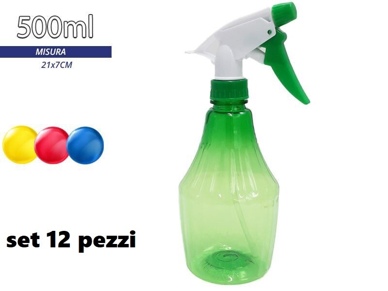 Set 12 Spruzzatore Spray 500ml Spruzzino Acqua Piscina Estate Spiaggia Mare dfh