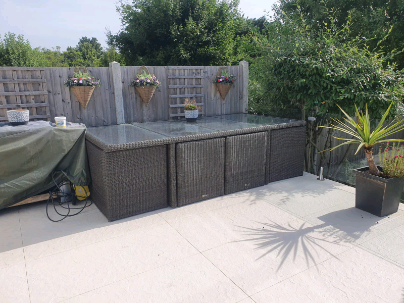 Ocean's 8 Seater Cube Rattan Garden Furniture | in Woodford, London