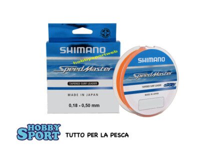 FILO SURFCASTING SPEEDMASTER SHIMANO TAPERED DIAM 0,18 -0,50 ORANGE SHOCK LEADER