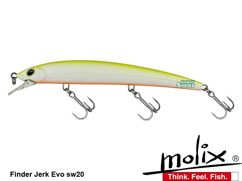 MOLIX FINDER JERK EVO 125F COL. SW20 FLYING CHART SPINNING MARE SPIGOLA SERRA