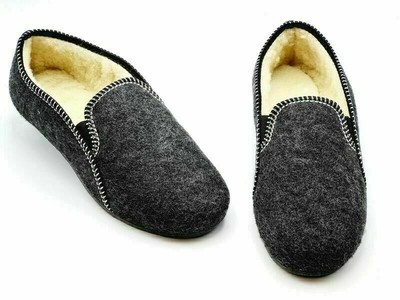 Herren Hausschuhe,Hüttenschuhe aus Filz / Schafwolle in der Gr.40/41/42/43/44/45
