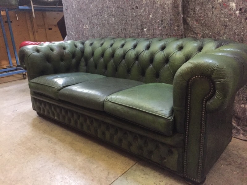 Antique Bottle Green Vintage Chesterfield Sofa in Falkirk Gumtree