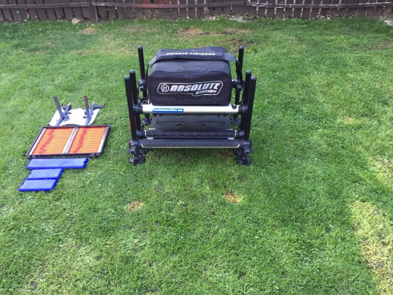 Preston absolute fishing seat box in Knottingley, West Yorkshire