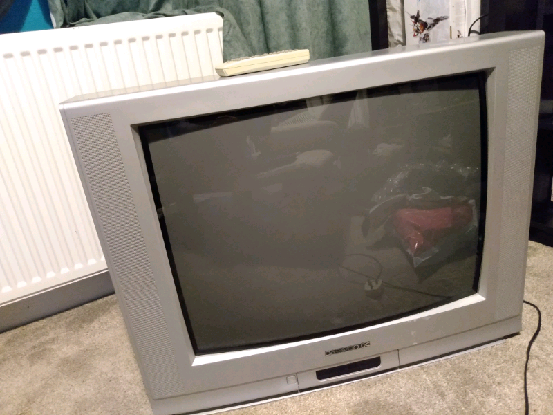 28" CRT TV, old style, big back, retro gaming TV with remote | in