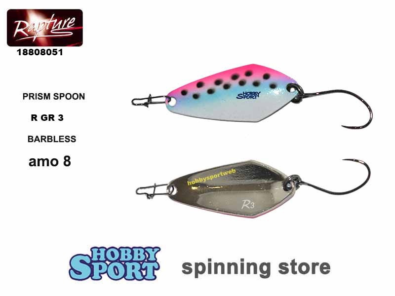 PRISM SPOON 3,0 gr R RAINBOW 18808051 AREA TROTA RAPTURE SPINNING LAGO NO ROONEY