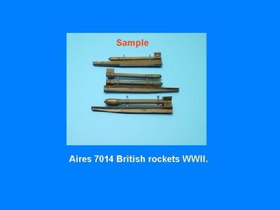 Aires 1/72 resin British Rockets WWII in blister pack w/photoetch 7014