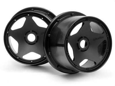 HPI Super Star Wheel (Black) (120X75mm) (2pcs): Baja 5B - HPI3226