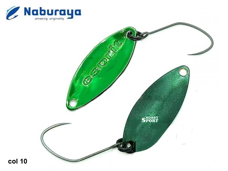 NABURAYA SPOON ESPRIT 2,1 GR  COL. 10 TAN 1 VERDE TROUT AREA SPINNING JAPAN