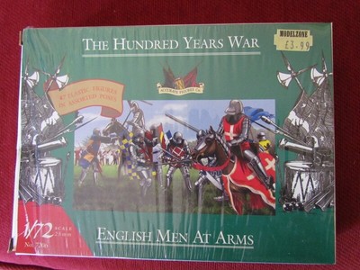 Accurate Figures Hundred 100 Years War English Men at Arms 7206 Complete 1/72