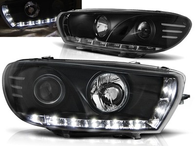 headlights for VW SCIROCCO 2008 2009 2010 2011 2012 2013 2014 daylight black LHD