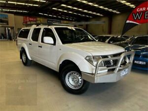 2013 Nissan Navara D40 S7 MY12 RX White 5 Speed Automatic Cab Chassis