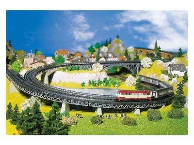 Faller 222543 Scala N 6 Auffahrtsteile Curvo Raggio 2 Set Costruzioni Nuovo