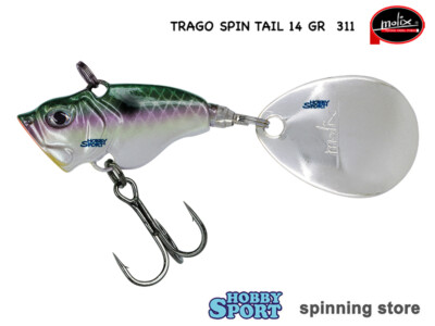 MOLIX TRAGO SPIN TAIL 14 GR COLORE 311 BLUE BACK HERRING SPINNING BLACK BASS