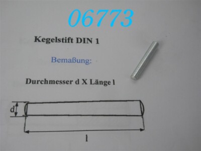 10 x KEGELSTIFT 5 x 32 mm  -DIN 1-