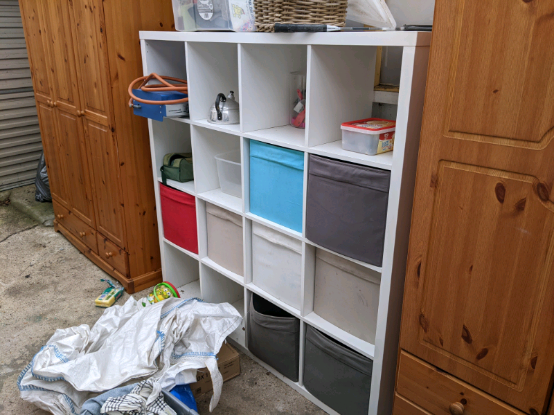 IKEA kallax/expedit 4x4 white shelving unit in Bournemouth, Dorset