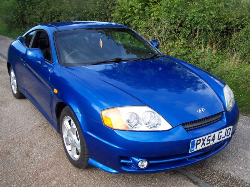 2004 54 Plate Metallic Blue Hyundai Coupe 1.6 S , Cheap p/ex , Long Mot ...