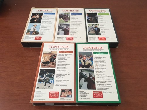 5 Horseman Video Magazine VHS Lot - Volume 1 Issue 1,2,3 - Volume 2 Issue 6,7