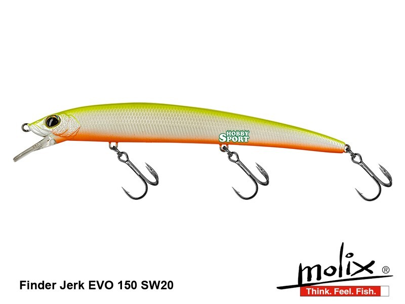 MOLIX FINDER JERK EVO 150 SS SW 20 FLYING CHART SPINNING   SPIGOLA SERRA