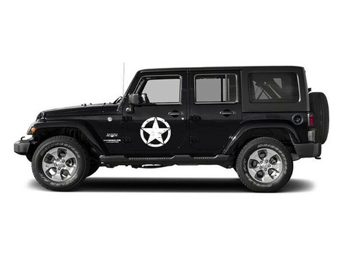 Army Star distressed decal fits Jeep large 20" Vinyl military hood graphic body