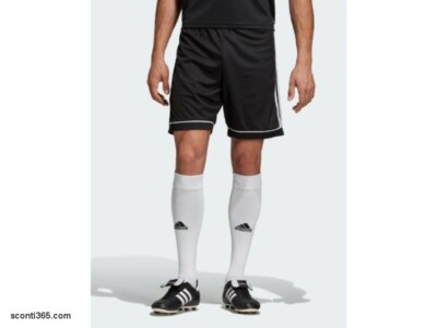 Adidas Pantaloncino Squadra 17, Uomo/Ragazzo - Art. BK4766 (Nero/Bianco)