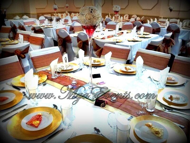 Wedding Plate Hire Cutlery Rental 30p Gold Table Linen Hire