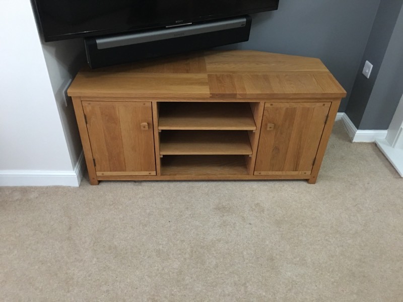 Solid Oak TV Media Unit in Westhill, Aberdeenshire Gumtree