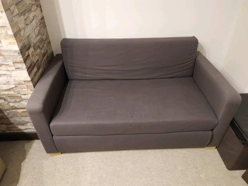 Ikea Small Compact sofa bed 78 cm x 140 cm wide x 72 cm high Grey in