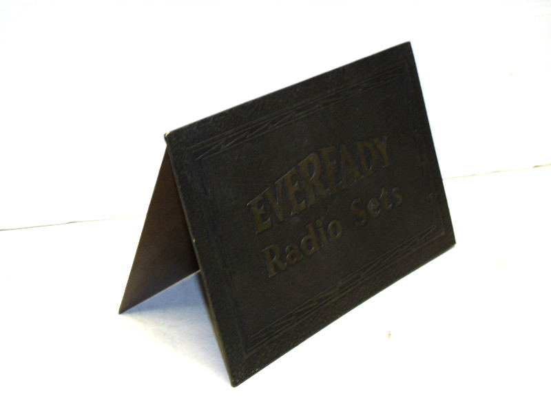 ANTIQUE EVEREADY RADIO SETS STORE ADVERTISING SIGN 1930s BATTERY SIGN EXCELLENT