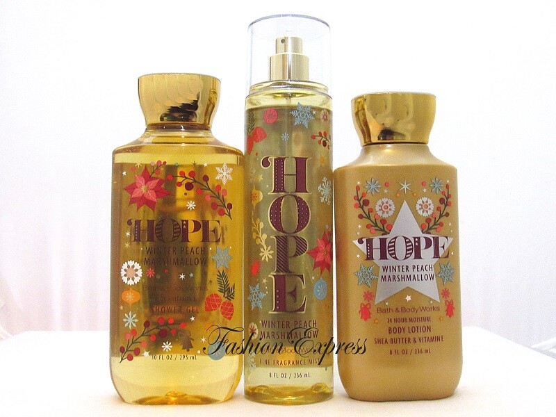 BATH & BODY WORKS HOPE WINTER PEACH MARSHMALLOW BODY MIST