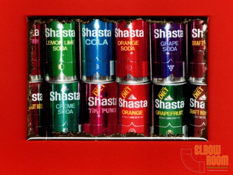 Shasta vintage soda cans art 2x3" fridge/locker magnet
