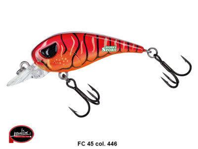 MOLIX FINESSE CRANK FC-45 MR 5 GR Col. 446 MUD CRAW 4.5 CM SPINNING BLACK BASS