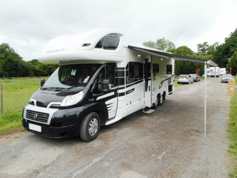 Swift KonTiki 649 Black Edition 6 Berth Motorhome 2014 Solar Panel in Reading