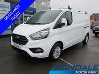 2023 Ford Transit Custom 300 EcoBlue Limited L2 LWB EURO 6 LOW MILEAGE WHITE VAN