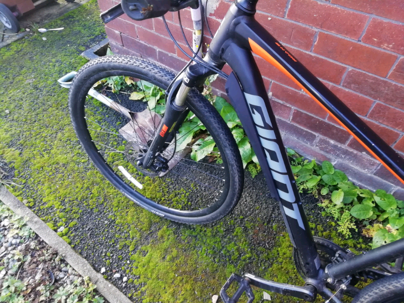 Giant orange and black hybrid mountain bike in Wigan, Manchester Gumtree