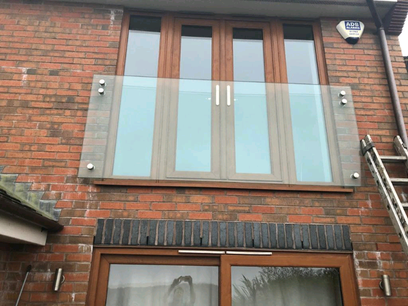 Patio door Juliette Glass Balcony Screen in StokeonTrent