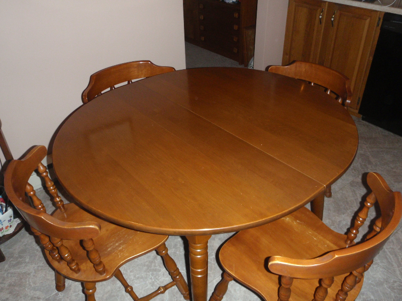 Solid wood Kitchen table and 4 chairs | Dining Tables ...