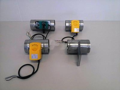 Absperrschieber Schieber Drosselklappe f Absauganlage mech o. elektrisch Ø40-400