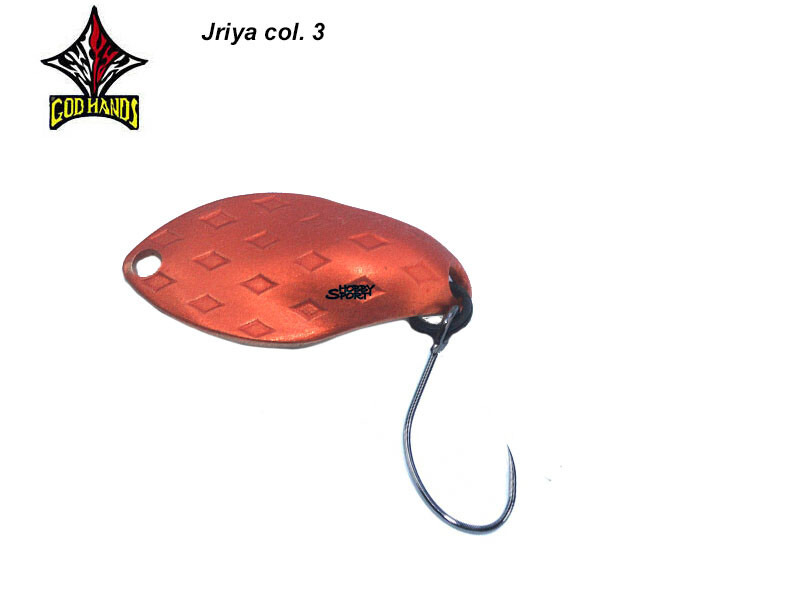 GOD HANDS JRIYA SPOON 2,2 GR COL. 3 COPPER  AREA TROUT SPINNING JAPAN