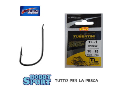 AMI SERIE TL-1  SIZE 16 MICRO BARB TUBERTINI   BUSTA 15 PZ PESCA MARE LAGO FIME