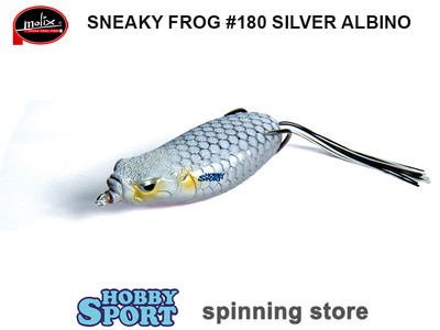 SNEAKY FROG MOLIX 90  COLORE 180 SILVER ALBINO SPINNING BLACK BASS