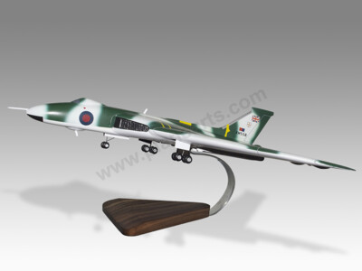 Avro Vulcan XH558 Gear Down Solid Mahogany Wood Handcrafted Display Model